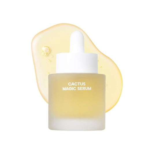 Whamisa Organic Cactus Magic Serum, Anti-Wrinkle & Brightening, Rejuvenation, Strengthen Skin Barrier, Probiotics, Hydrating, Facial Ampoule, Pore Refining (32ml)-Velvo Beauty