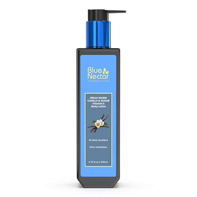 Blue Nectar Shea Butter Moisturizing Body Lotion with Vanilla & Vitamin E for Hydration | Body Lotion for Dry Skin | For Women & Men (12 Herbs, 6.76 Fl oz)-Velvo Beauty