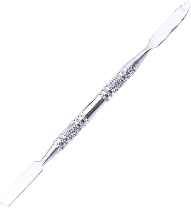 Mixing Palette Small Stainless Steel Makeup Palette Rec Shape Mixing Plate Tools with Spatula Nail Art Palette for Blending Cosmetic Shades-Velvo Beauty