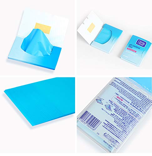 Premium Oil Control Film,Same Series with Clean&Clear Oil Absorbing Sheets,180Sheets/3Pack Larger Oil Blotting Sheets for Face,Makeup Friendly High-performance Handy Face Blotting Paper for Oily Skin-Velvo Beauty