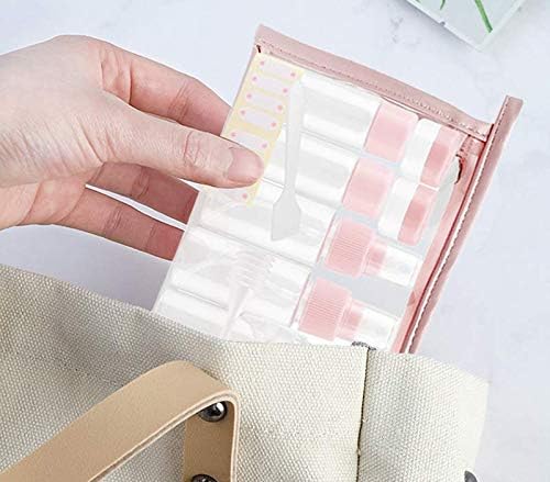 Vitog Travel Bottles Kit, TSA Approved Leak Proof Portable Toiletry Containers Set, Clear PET Flight Size Cosmetic Containers for Lotion, Shampoo, Cream, Soap, Set of 11-Velvo Beauty