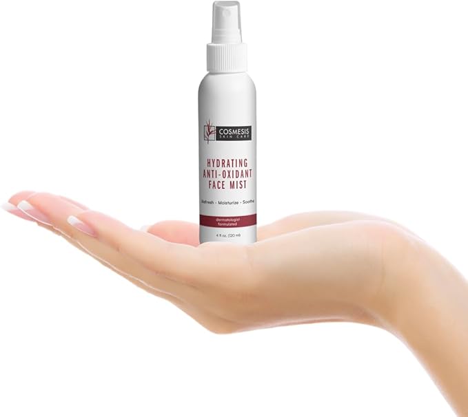 Cosmesis Hydrating Anti-Oxidant Face Mist - Refresh, Moisturize & Soothe Dry Skin, Tea Blend & Vitamins A/D - 4 fl oz-Velvo Beauty