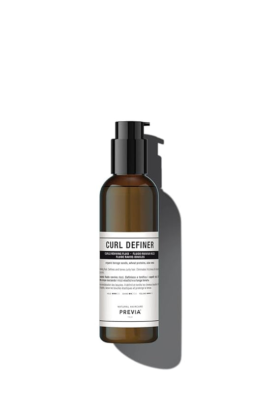 PREVIA Curl Defining Fluid - Natural Hydrating Leave In Conditioner for Curly Hair - Moisturize, Strengthen & Enhance Curls - Vegan & Organic Leave Conditioner - 6.7 oz-Velvo Beauty
