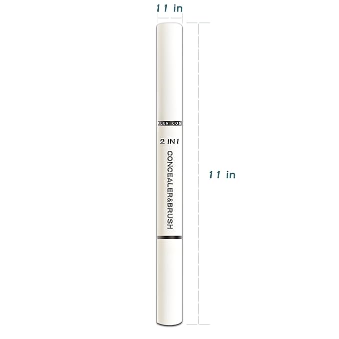 Concealer Stick Full Coverage, Cream Color Corrector Makeup, Dual Ended Conceal Pen with Brush, Waterproof Matte Eraser Dark Circles, Blemish, Pores, Spots Buildable for All Skin Types- Natural-Velvo Beauty