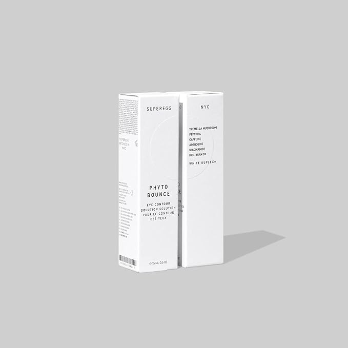 SUPEREGG Phyto Bounce Eye Contour Solution: For vibrancy and restoration. Concentrated solution cream with Tremella Mushroom and Peptides. 15ML / 0.5 FL OZ-Velvo Beauty