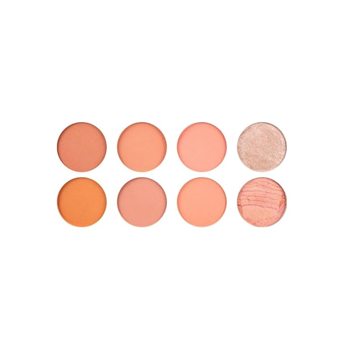 Makeup Revolution Ultra Blush Makeup Palette, Bronzer & Highlighter Makeup, Includes 8 Shades, Gluten free, Vegan & Cruelty Free, Hot Spice, 13g-Velvo Beauty