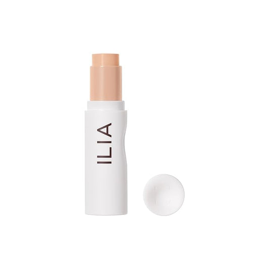 ILIA - Skin Rewind Complexion Stick - Foundation + Concealer + Skincare | Non-Toxic, Vegan, Cruelty-Free, Clean Makeup (6N - Aspen, 0.35 oz | 10 g)-Velvo Beauty