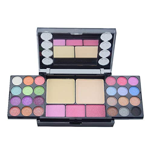 Eyeshadow Palette Makeup Palette 33 Bright Colors Matter and Shimmer Lip Gloss Blush Brushes Cosmetic Makeup Eyeshadow Highly Pigmented Palette-Velvo Beauty