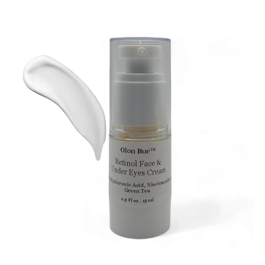 Retinol Face and Undereye Cream with Hyaluronic Acid, Niacinamide & Green Tea 0.5 oz-Velvo Beauty