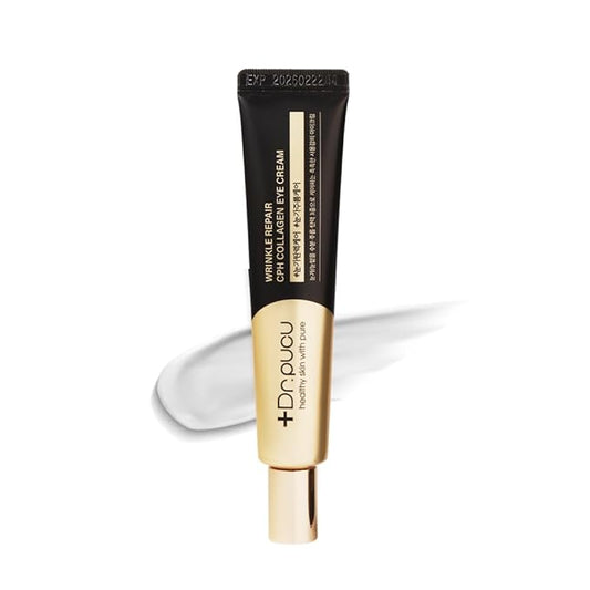 Wrinkle Repair Collagen EYE CREAM, Korean eye cream, under-eye night cream for anti aging, moisturising, no greasy or too light texture, mild powdery scent, 1.01 fl. Oz-Velvo Beauty