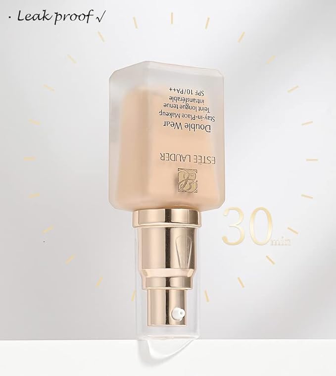 Chris.W 2Pack Foundation Pump for Estee Lauder Double Wear Foundation(Gold)-Velvo Beauty