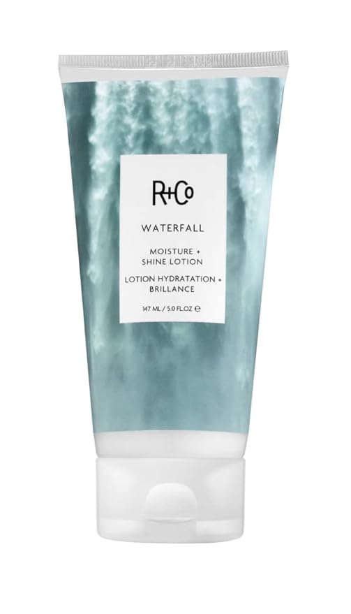 R+Co Waterfall Moisture and Shine Lotion | Lightweight Hair Hydration + Softness | Vegan + Cruelty-Free | 5 Fl Oz-Velvo Beauty