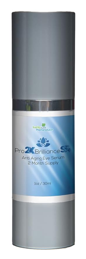 Pro 2x Brilliance SF + Serum - Anti Aging Eye Serum - 2 Month Supply - Rapidly Reduce Appearance of Dark Circles & Puffiness - Exfoliating Vitamin C Serum to Rejuvenate Skin - Aid Skin Cell Renewal-Velvo Beauty