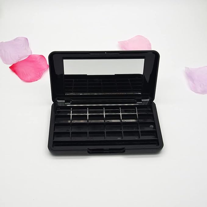 Empty Eyeshadow Palette Eyeshadow Makeup Palette Lipstick Container Makeup Empty Case for Blush Lipstick, 2Pcs 24 Grids-Velvo Beauty