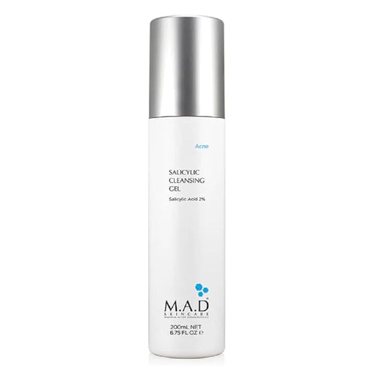 M.A.D Skincare Salicylic Cleansing Gel - Acne Facial Wash 6.75 oz.-Velvo Beauty