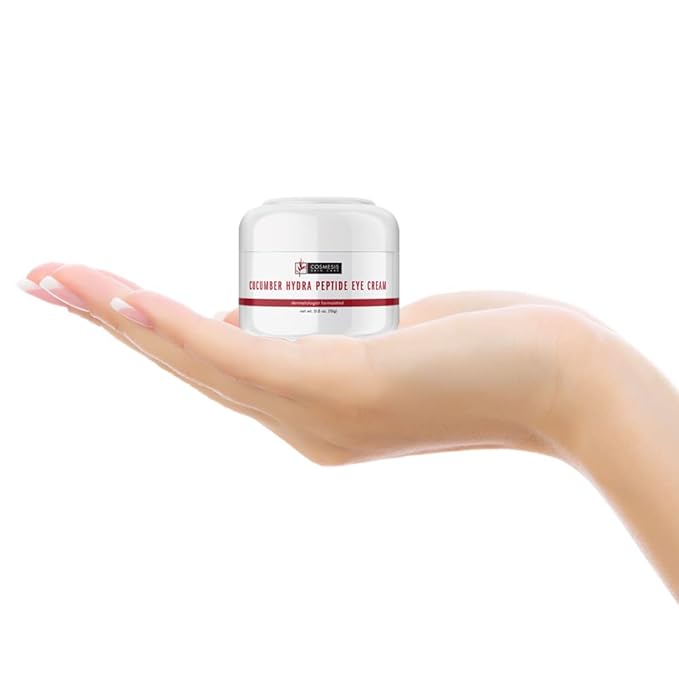 Cucumber Hydra Peptide Eye Cream - Minimize Fine Lines, Promote Smooth Skin & Protect Delicate Under-Eye Skin - 0.50 oz - Cosmesis-Velvo Beauty