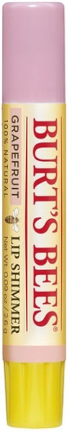 Burt's Bees Lip Shimmer, Grapefruit 0.09 oz (Pack of 2)-Velvo Beauty
