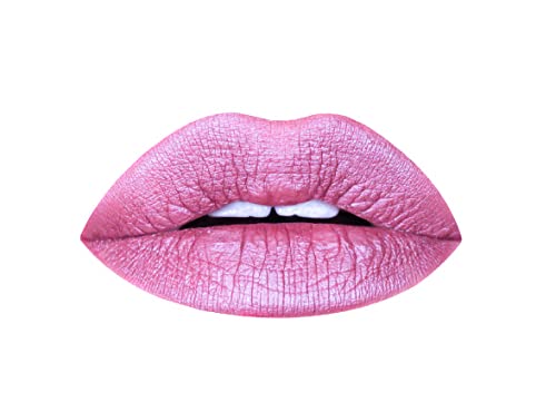 Aromi Berry Fuchsia Metallic Liquid Lipstick | Magenta Pink Lip Color with Shimmery Finish, Vegan, Cruelty-free, Long-Lasting, Smudge Proof (Opal Rose)-Velvo Beauty