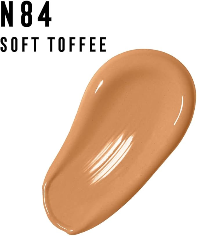 Max Factor Facefinity 3-in-1 All Day Flawless Liquid Foundation, SPF 20-84 Soft Toffee, 30 ml-Velvo Beauty