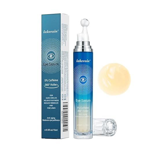 Caffeine Eye Serum for Dark Circles, Puffiness, Bags Under Eyes, Illuminating Eye Serum, Retinol Eye Serum, Anti-Aging Eye Serum for Dark Circles, Age Spots, Fine Lines, Wrinkles-Velvo Beauty