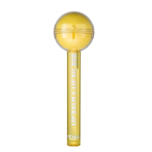 Tinted Lip Balm Lollipop Lip Gloss, Magic pH Color Changing Pink Lipstick & Vitamin E Clear Lip Oil Combo, Hydrating Plumping Lip Care Product for Girls (Yellow)-Velvo Beauty