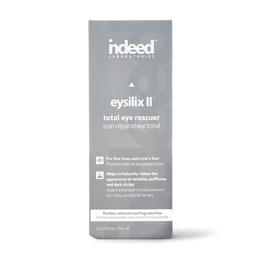 INDEED LABS Eysilix II Total Eye Rescuer, Moisturizing Eye Cream, Natural Anti Aging Under Eye Cream for Wrinkles, Puffiness and Dark Circles, Paraben and Phthalate Free Formula - 0.5 OZ-Velvo Beauty