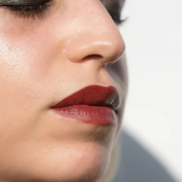 2-in-1 Cream Cheek Blush + Lip Color | Natural Mineral pigment | Soft Lips with natural oils and Vitamin E | 100% Plant ingredients, Vegan (Burgundy/Matte-Night, 0.25fl oz)-Velvo Beauty