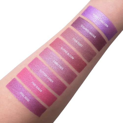 Aromi Berry Fuchsia Metallic Liquid Lipstick | Magenta Pink Lip Color with Shimmery Finish, Vegan, Cruelty-free, Long-Lasting, Smudge Proof (Opal Rose)-Velvo Beauty