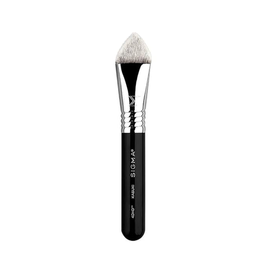 Sigma Beauty 4DHD Kabuki Brush – Pyramid-Shaped Kabuki Makeup Brush for Blending Concealer and Powder on Spots, Scars, Crevices and Under Eye - Offers Precise Application & Detailed Coverage-Velvo Beauty