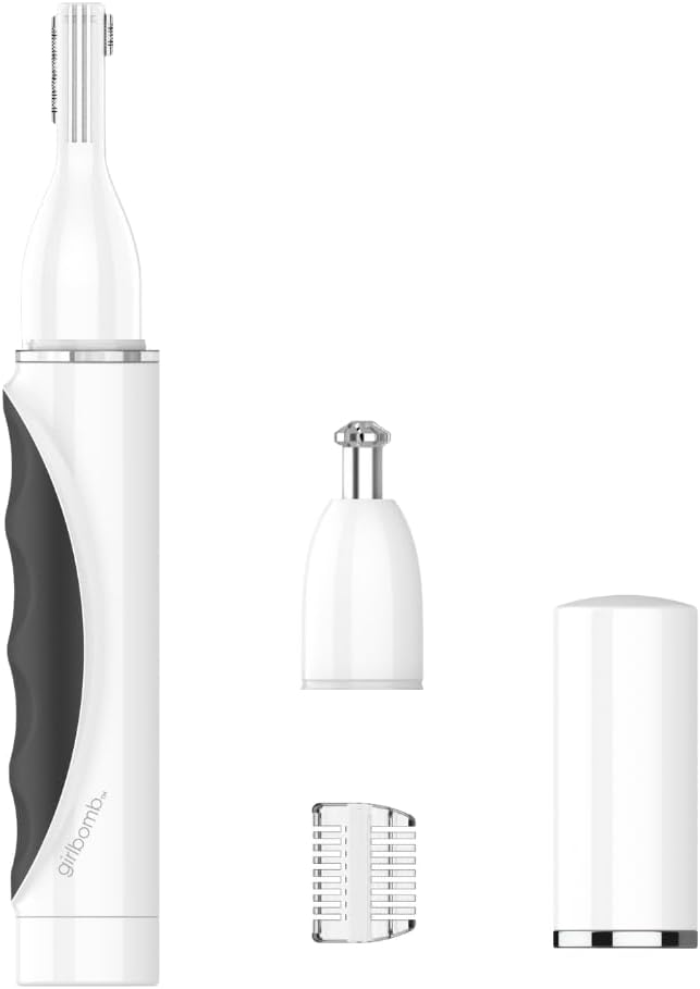 Conair GIRLBOMB Nose Hair Trimmer for Women, Face Hair Removal for Women, Battery Operated, Packaging May Vary-Velvo Beauty