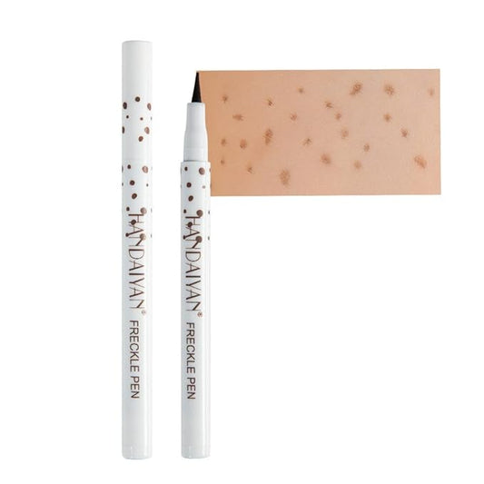 Freckle Pen 4 Colors Natural Freckle Pen Fake Freckle Pen Waterproof Long Lasting Soft Spots Natural Relaxing Sun Makeup (Chestnut)-Velvo Beauty