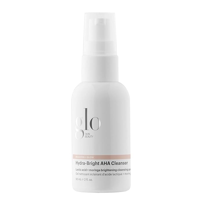 Glo Skin Beauty Hydra-Bright AHA Cleanser, Travel Size - Foaming Gel Cleanser Removes Makeup, Gently Exfoliates, Hydrates and Brightens Skin (2 Fl Oz)-Velvo Beauty