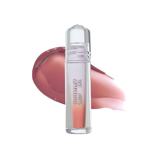 ETUDE Over Glowy Lip Stain Tint #17 Diamond Forever | Non-Sticky Vegan Lip Tint | Moisturized & Long-lasting Lip Gloss | Daily Tint for Dry Lips, Korean Makeup, K-beauty, Perfect for Gift-Velvo Beauty