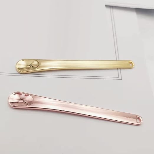 3 Pieces Alloy Makeup Spatula Eye Cream Spoon Beauty Scoop Mini Spoon Makeup Beauty Spoons Mini Cosmetic Skincare Spatula for Cream Lotions, 3.54 x 0.43 inches, Gold, Silver, Rose-Gold-Velvo Beauty