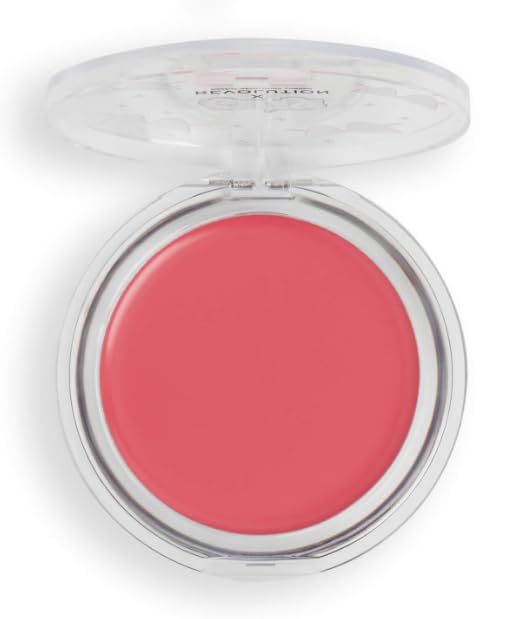 Revolution X Grease Rizzo Melting Blusher Pink Lady, 0.21 oz/ 6 g, Light Rosey-Velvo Beauty