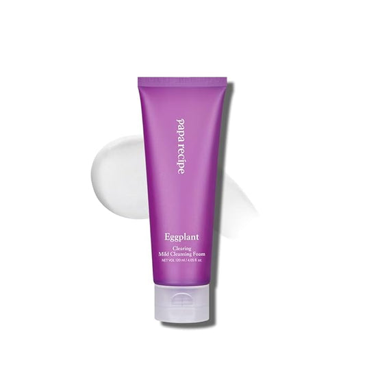 Papa Recipe Eggplant Moisturizing Cleansing Foam for Sensitive, Dehydrated, and Acne-Prone Skin-Velvo Beauty