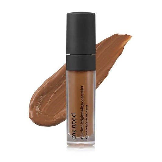 Mented Cosmetics Full-Time Eye Brightening Concealer for Women, Lightweight Full-Coverage Eye Makeup Concealer, Under Eyes Make Up Corrector, Blemishes & Contour, Werk From Home-Velvo Beauty