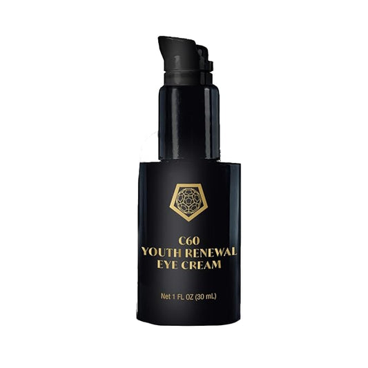 C60 Skincare - Age-Defying Antioxidant Protection - Reduce Wrinkles, Heal Skin, Non-Greasy - Face, Body, Bug Bites, Scarring - Organic Avocado Oil, 99.99% Pure (Regular, C60 Eye Cream)-Velvo Beauty