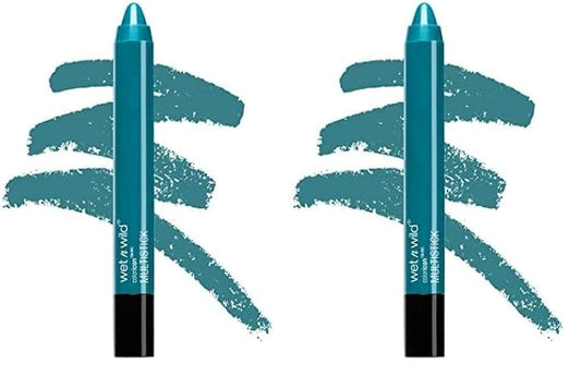 wet n wild Color Icon Cream Eyeshadow Makeup Multi-Stick Teal Not So Calm Waters (Pack of 2)-Velvo Beauty