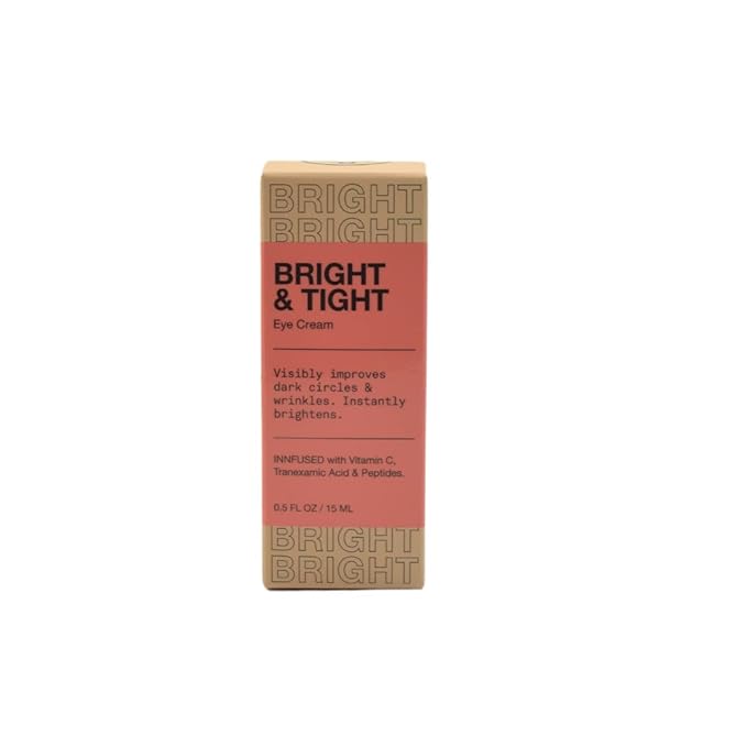 iNNBEAUTY PROJECT Bright & Tight Dark Circle Firming Eye Cream with Vitamin C & Peptides 0.5 oz / 15 mL-Velvo Beauty