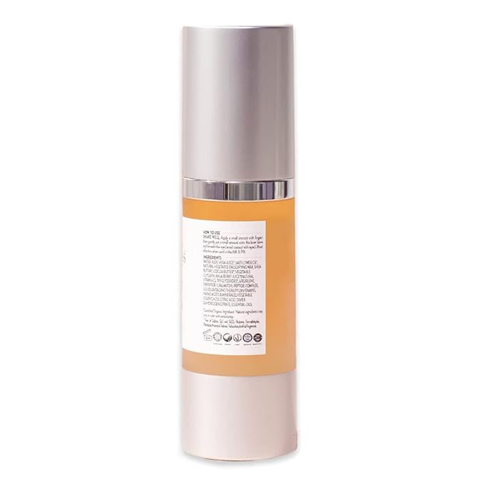 Glimmer Goddess Organic Vitamin C and Peptide Eye Serum for Dark Circles, 1 oz-Velvo Beauty