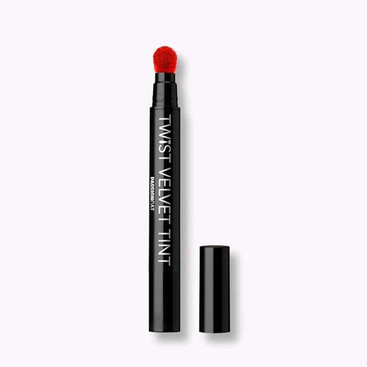 PASSIONCAT Long Lasting Lip Stain for Lips and Cheek Tint | High Pigment Color | lightweight Matte Finish | Weightless | Full Coverage | Twist Velvet Tint #1 (No.1)-Velvo Beauty