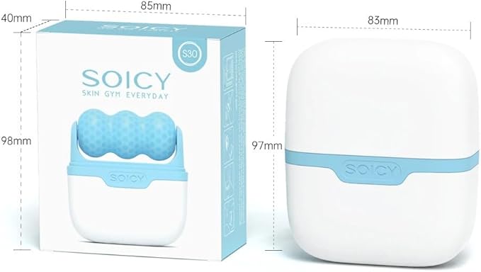 OPENDGO Ice Roller for Face Eyes Body,Cold Facial Ice Roller Massager for Eye Puffiness, Migraine, Pain Relief, Minor Injury, Facial Skin Care Products,2 in 1 Ice Face Roller Cold Therapy Tools-Velvo Beauty