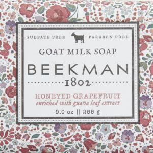 Beekman 1802 Whipped Body Cream, Honeyed Grapefruit - Scented - 8 oz - Intensely Hydrating & Softens Skin - With Goat Milk - Good for Sensitive Skin - Cruelty Free-Velvo Beauty