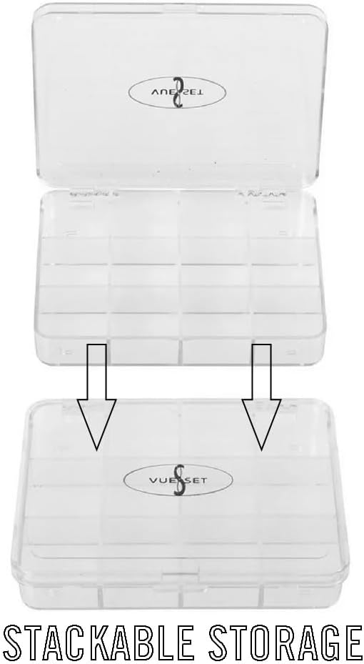 Viking Jack, Empty Makeup Palette Case made for Depotting Makeup/Creams into a Transparent Container, 12 Sections-Velvo Beauty