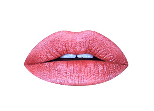 Aromi Metallic Liquid Lipstick | Rosy Peach Lip Color with Shimmery Finish, Vegan. Cruelty-free, Long-lasting and Smudge Proof, Gluten Free (Pumpkin Spice)-Velvo Beauty