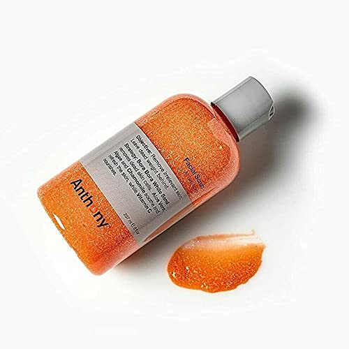 Anthony Facial Scrub – Men’s Exfoliating Face Wash with Vitamin C, Aloe, Chamomile and Algae for Deep Cleansing and Detoxifying 8 Fl Oz-Velvo Beauty