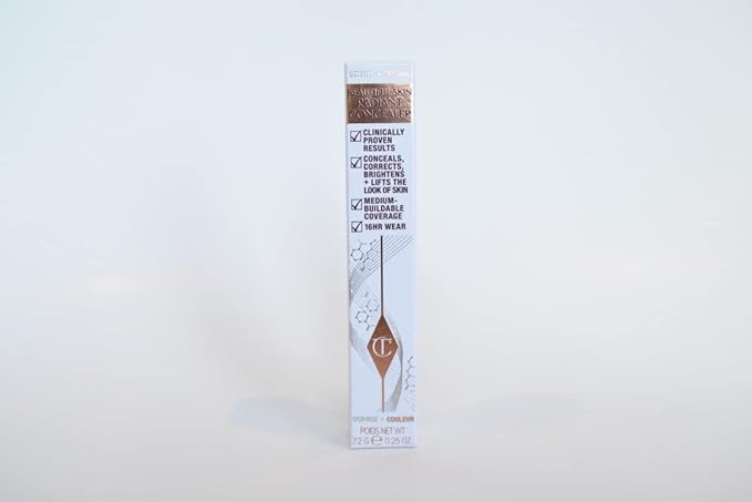 Charlotte Tilbury Beautiful Skin Medium to Full Coverage Radiant Concealer with Hyaluronic Acid - 3.5 Fair with Yellow Undertones-Velvo Beauty
