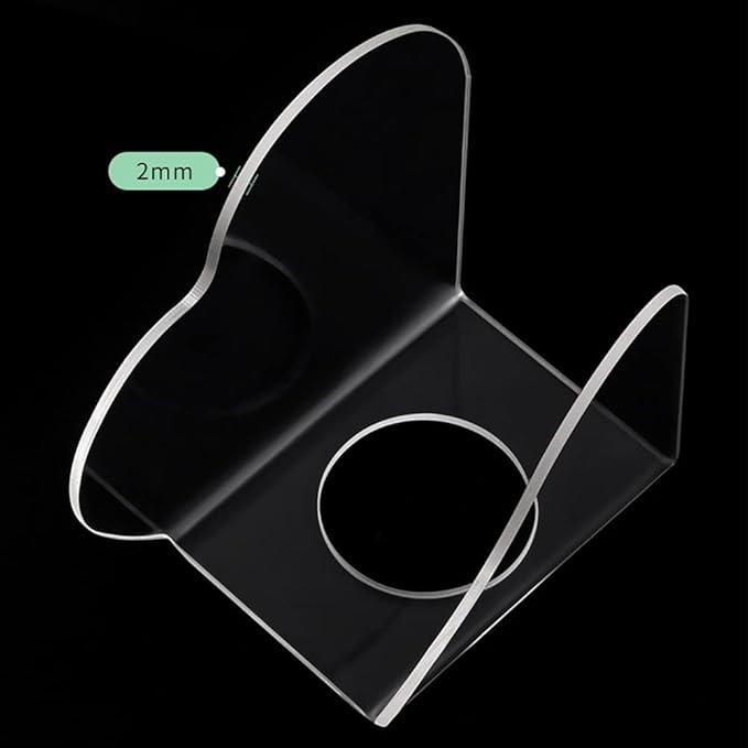 2 Pcs Clear Acrylic Nail Art Palettes Heart Shaped Nail Painting Plate Makeup Hand Palette Professional Cosmetic Mixing Palette for Beauty Salon-Velvo Beauty