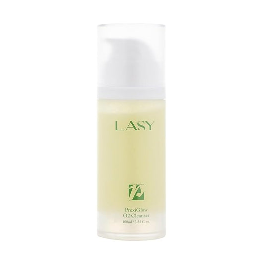 L.ASY ProxiGlow O2 Cleanser (3.4 fl.oz) – Oxygen-Infused Hydrating Facial Wash-Velvo Beauty
